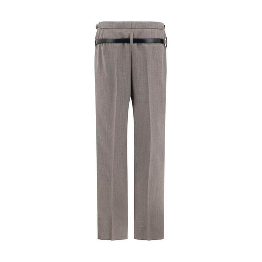 Prada Mélange palazzo Pants 1728,72470364320,Brown,Clothing,IT40 | M,Jeans & Pants - Women - Clothing,New with tags,Prada,Women,Women - Clothing Prada PR-P290IKSOOO16NOF0572-IT40 | M