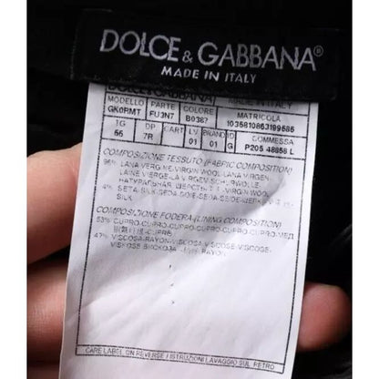 Dolce & Gabbana Dark Blue Tapered Formal Dress Pants