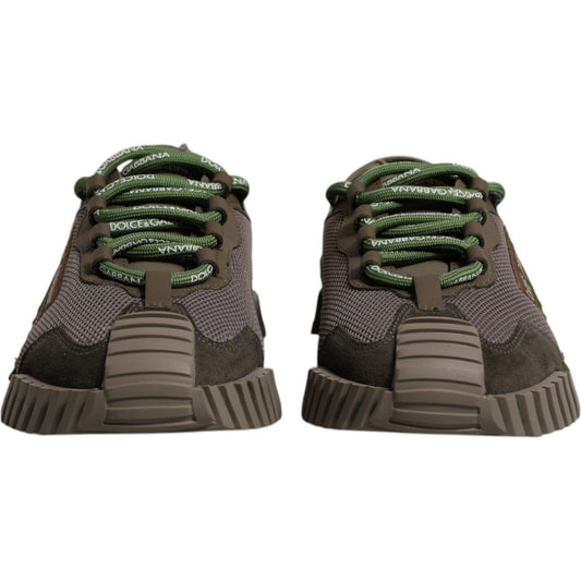 Dolce & Gabbana Army Green Low Top NS1 Men Sneakers Shoes