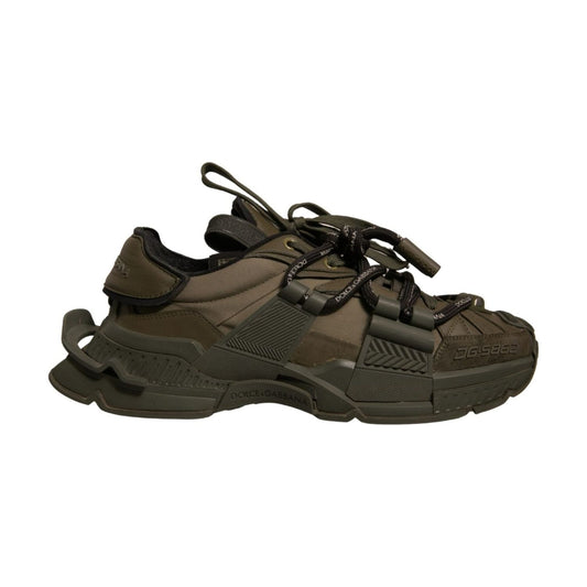 Dolce & Gabbana Military Green Space Low Top Sneakers Shoes