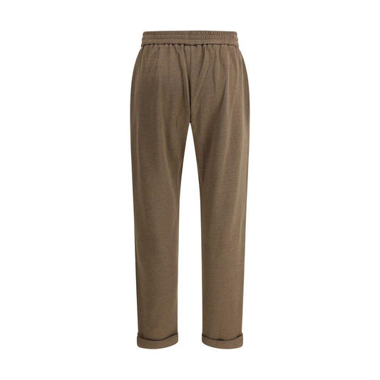 Brunello Cucinelli Pants with embellishments 1728,72470364320,Brown,Brunello Cucinelli,Clothing,Jeans & Pants - Women - Clothing,M,New with tags,Women,Women - Clothing Brunello Cucinelli BR-MD828SB899C9122-M