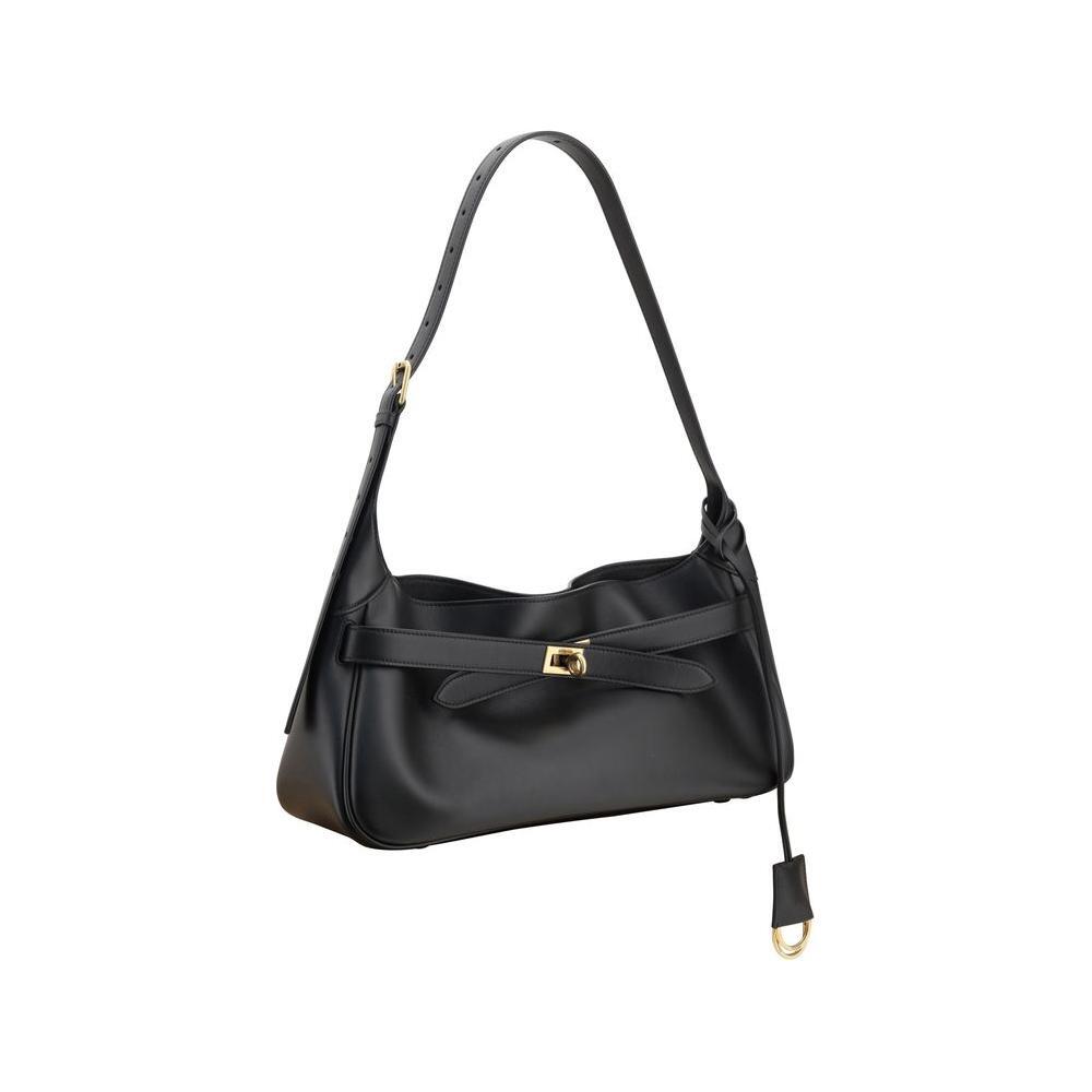 Front view with bag zipped and handles upright.