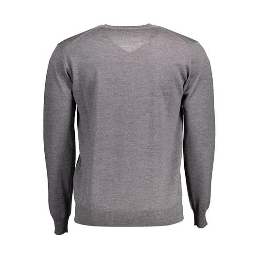 Harmont & Blaine Gray Wool Men Sweater Harmont & Blaine