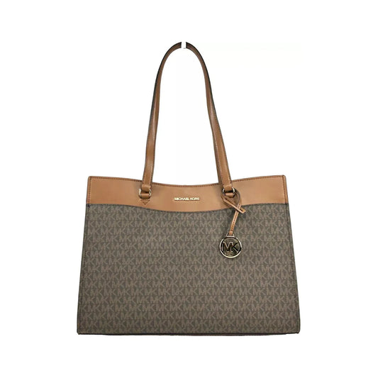 Michael Kors Jet Set Large Pocket Tote Bag Brown