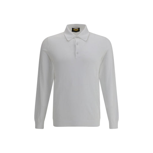 Svevo White Cotton Polo Shirt