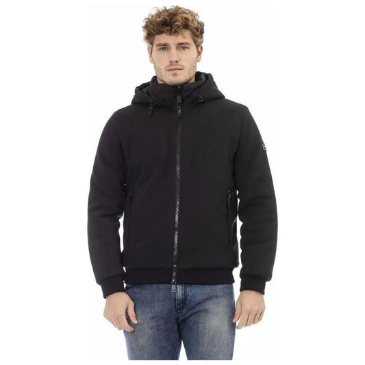 Baldinini Trend Black Polyester Jacket