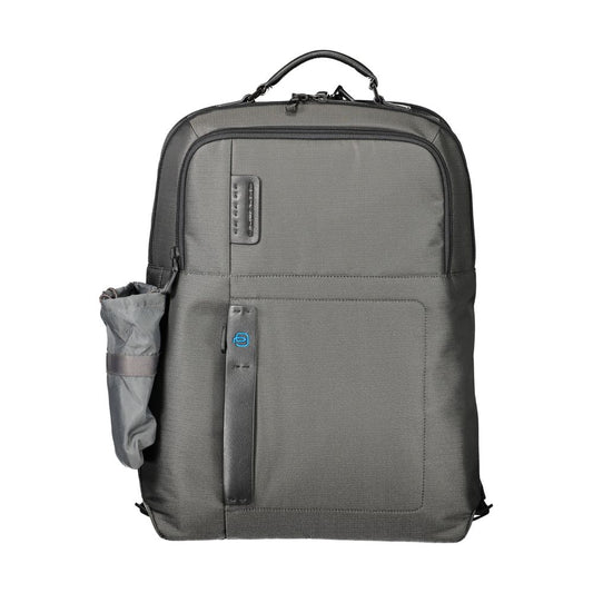 Piquadro Gray Polyester Mens Backpack Piquadro