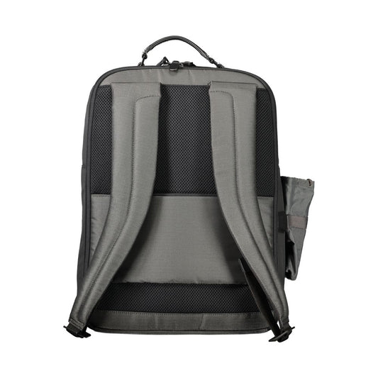 Piquadro Gray Polyester Mens Backpack Piquadro