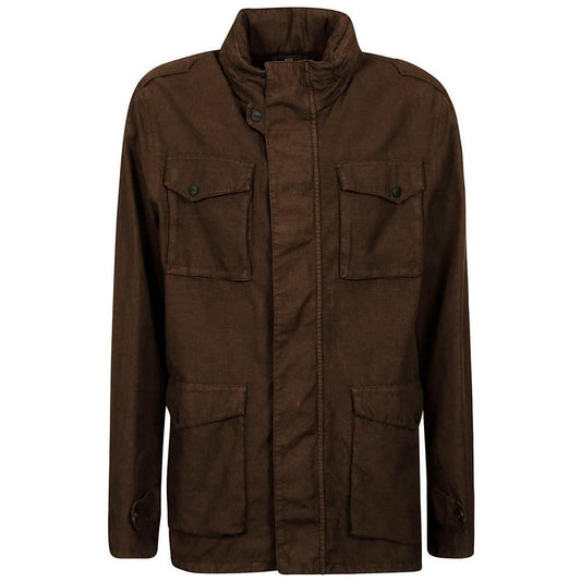 Herno Brown Linen Jacket