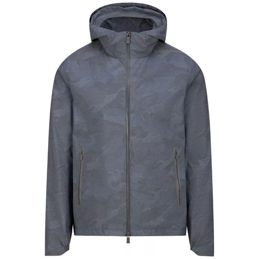 Herno Blue Nylon Jacket
