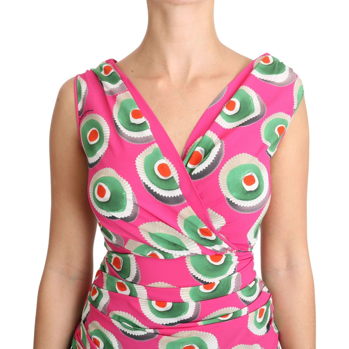 Dolce & Gabbana Sicilian Cake Print Sleeveless Silk Top Dolce & Gabbana