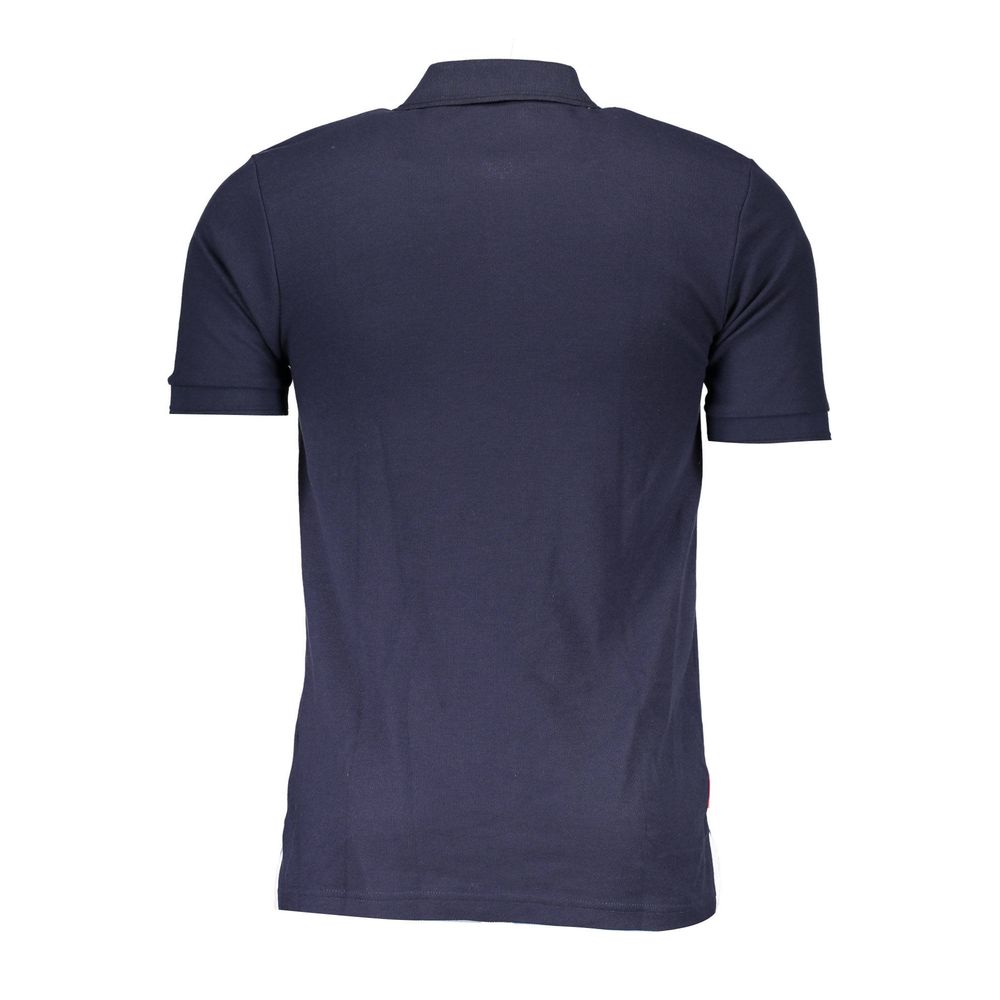 Slazenger Blue Polyester Men's Polo Shirt