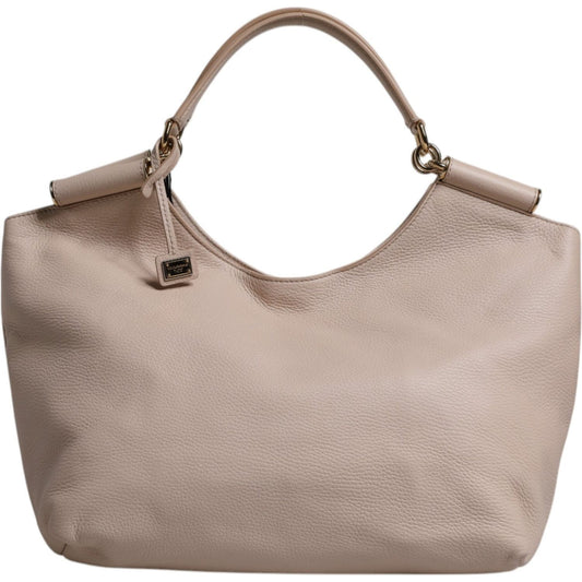 Dolce & Gabbana Light Pink Deer Leather Logo Plaque Tote Top Handle Bag 1728,67345645728,Bags,Dolce & Gabbana,Material: 100% Deerskin Leather,New with tags,Pink,Tote Bags - Women - Bags,Women,Women - Bags Dolce & Gabbana BAG4361