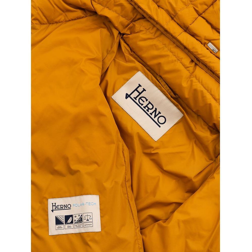 Herno Yellow Polyamide Coat