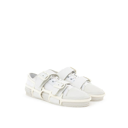 Burberry White Cotton Athletic Sneakers