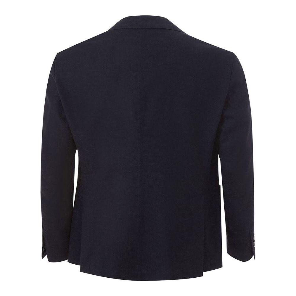 Lardini Blue Cotton Blazer