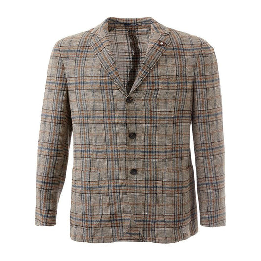 Lardini Multicolor Linen Blazer