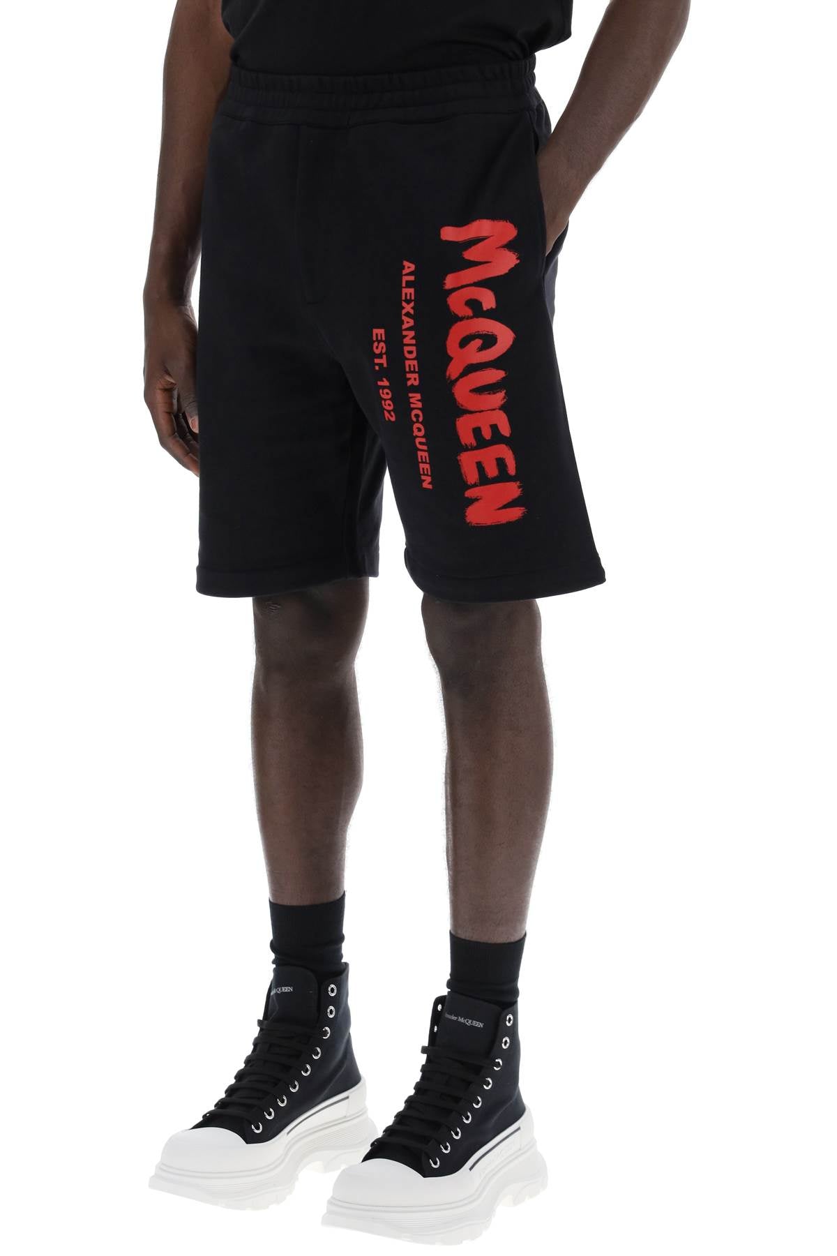 Alexander Mcqueen jersey graffiti sweatshorts Short trousers Alexander Mcqueen