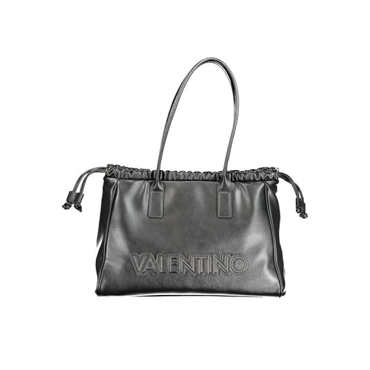 Mario Valentino Black Polyurethane Women Handbag