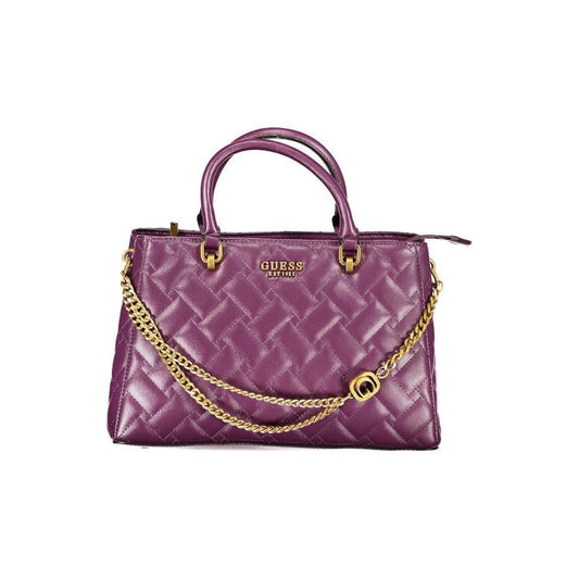 Guess Jeans Purple Polyethylene Handbag 1728,67403481248,Bags,Guess Jeans,Handbags - Women - Bags,New with tags,Purple,Women,Women - Bags Guess Jeans GU-23485