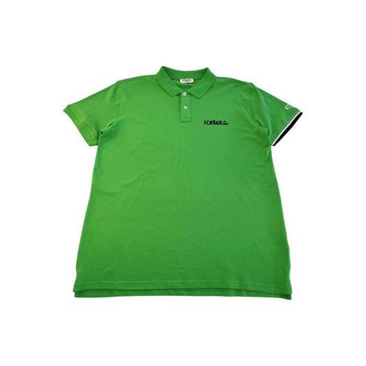 Iceberg Green Cotton Men Polo Shirt