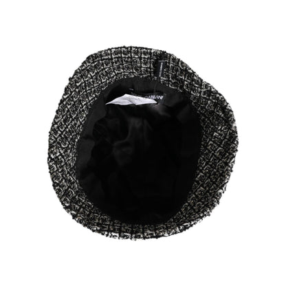 Dolce & Gabbana Black Cotton Blend Bucket Hat