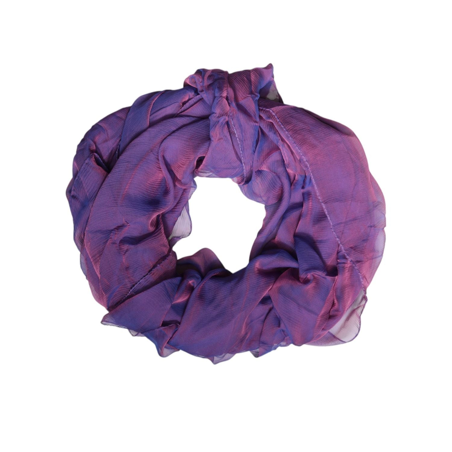 Dolce & Gabbana Purple Silk Rectangle Wrap Shawl Scarf