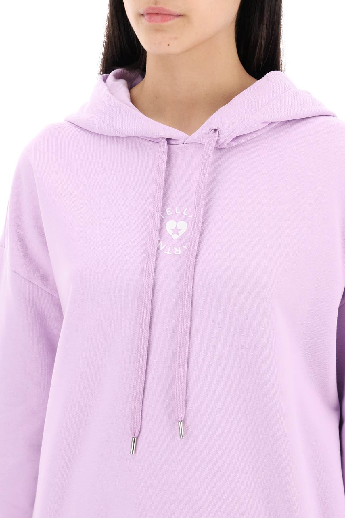 Stella McCartney iconic mini heart hooded sweatshirt Topwear Stella McCartney