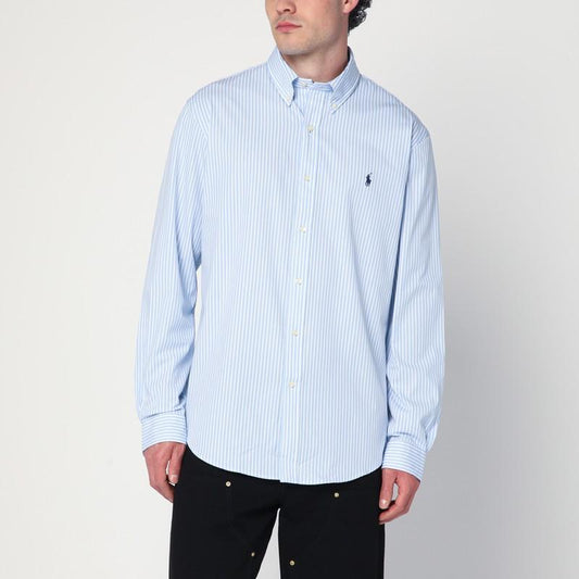 Polo Ralph Lauren White and blue striped Oxford shirt