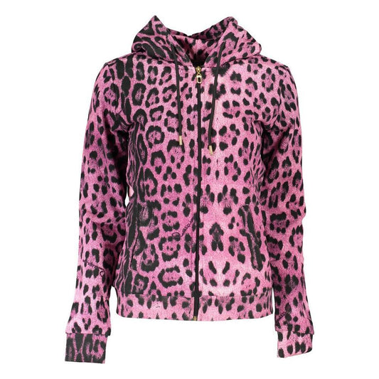 Cavalli Class Pink Cotton Women Sweater 1728,67403481248,Cavalli Class,Clothing,New with tags,Pink,Sweaters - Women - Clothing,Women,Women - Clothing,XS Cavalli Class CA-26794-XS