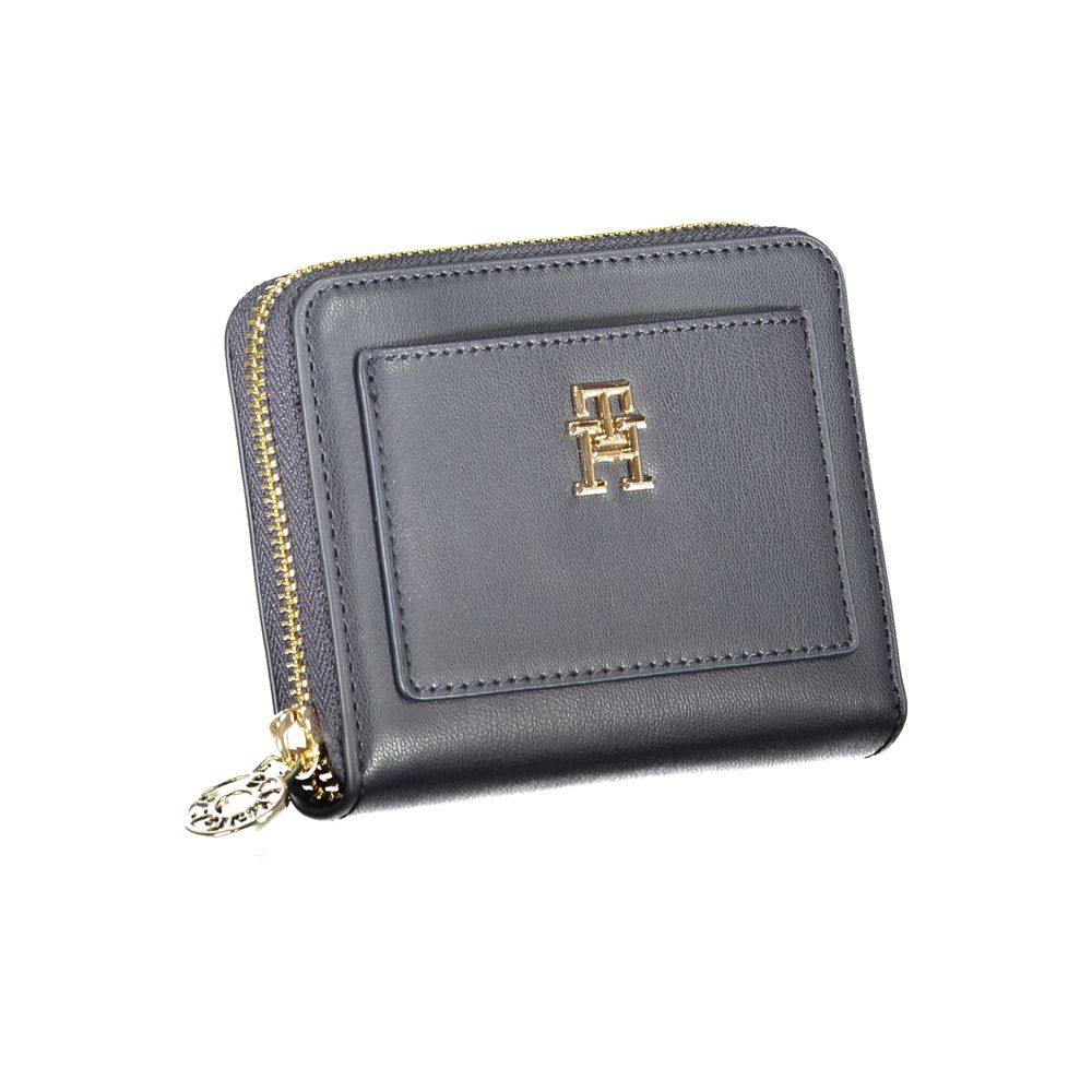 Tommy Hilfiger Blue Polyurethane Women Wallet