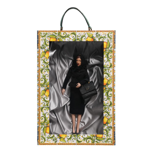 Dolce & Gabbana Black Dress Ceramic Porcelain Fashion Leather Sicily Dolls