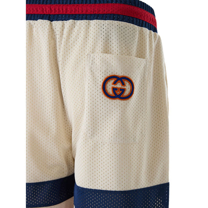 Gucci Cream polyester Logo Shorts
