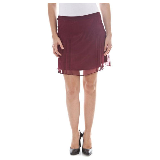 John Galliano Red Silk Women Skirt