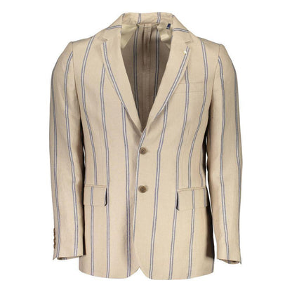 Gant Beige Linen Men's Jacket