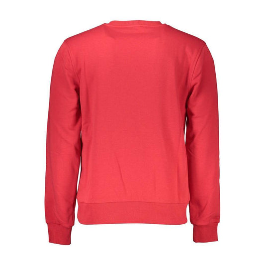 Cavalli Class Red Cotton Men Sweater