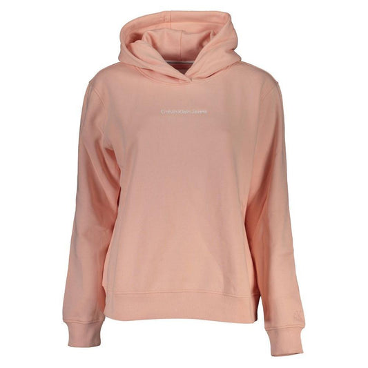 Calvin Klein Chic Pink Hooded Fleece Sweatshirt