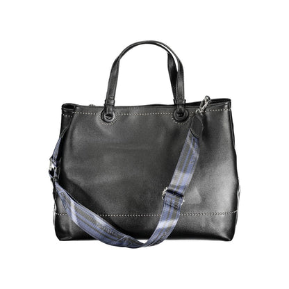 BYBLOS Black Polyurethane Women Handbag