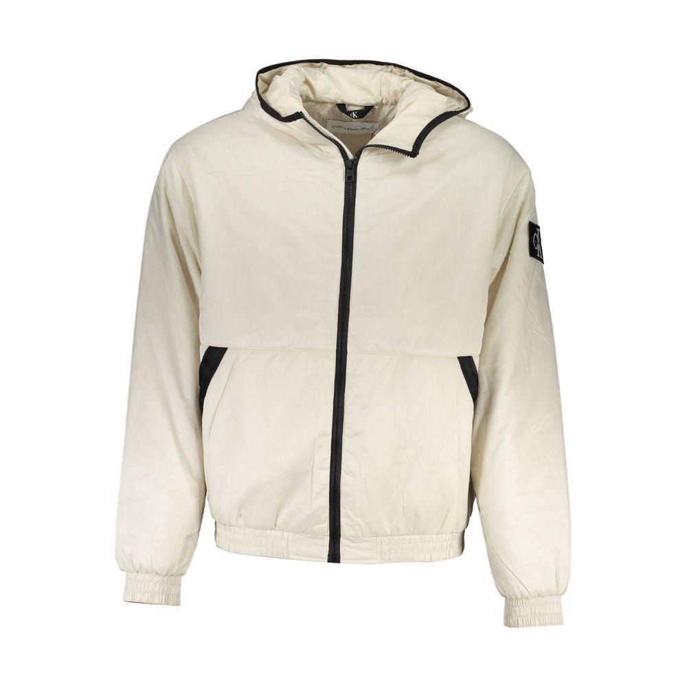 Calvin KleinCalvin Klein Elegant Beige Hooded Jacket – Timeless Outerwear1728,67403481248,Beige,Calvin Klein,Jackets - Men - Clothing,L,M,Men,New with tags,S,XL,XXL