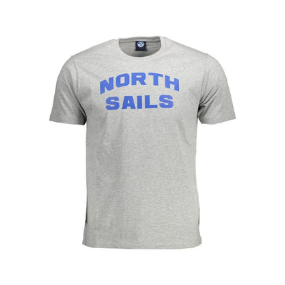 North Sails Grigio Cotton Men T-Shirt