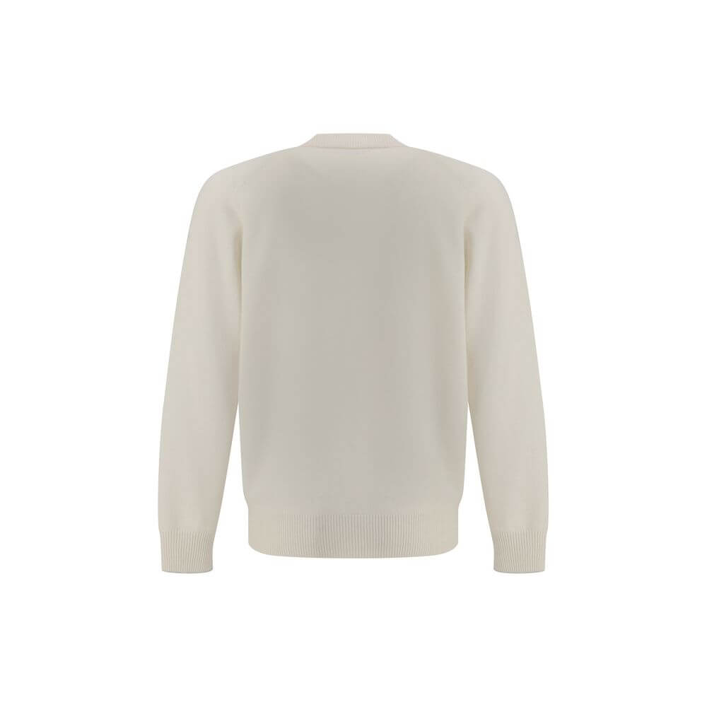 Brunello Cucinelli White Cashmere Cardigan