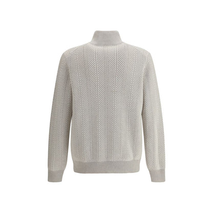 Brunello Cucinelli White Cashmere Cashmere Sweater