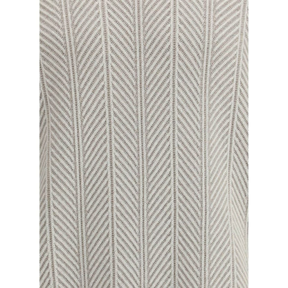 Brunello Cucinelli White Cashmere Cashmere Sweater