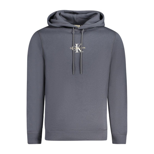 Calvin Klein Blu Cotton Men Sweatshirt