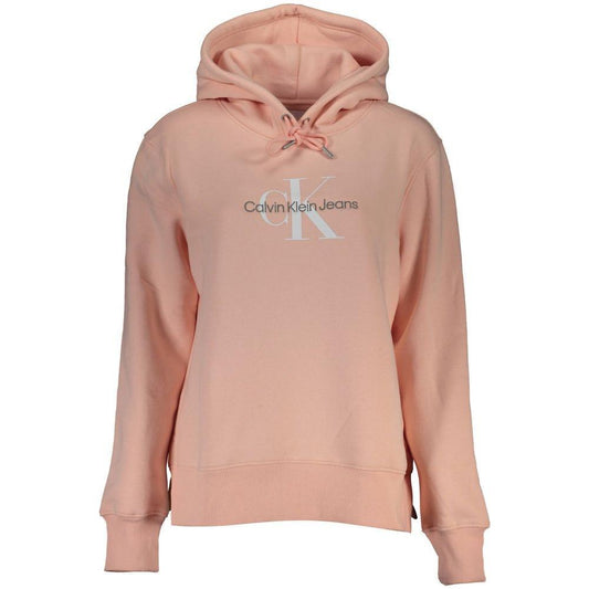 Calvin Klein Chic Pink Fleece Hooded Sweatshirt with Logo Embroidery 1728,67403481248,Calvin Klein,Clothing,L,New with tags,Pink,S,Sweaters - Women - Clothing,Women,Women - Clothing,XS Calvin Klein CA-26199-L