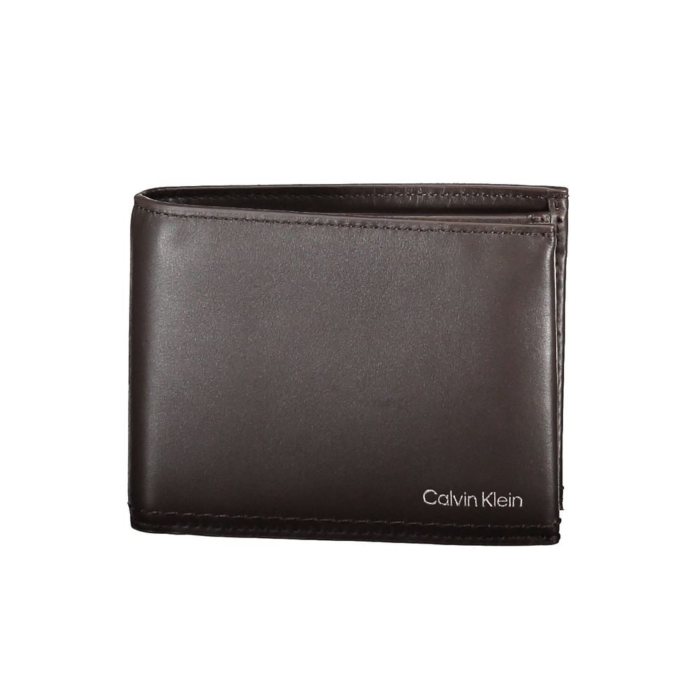 Calvin Klein Marrone Leather Mens Wallet