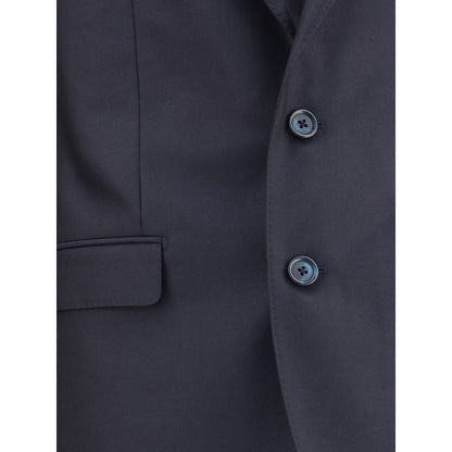 Dolce & Gabbana Black Fleece Wool Two-Piece Suit