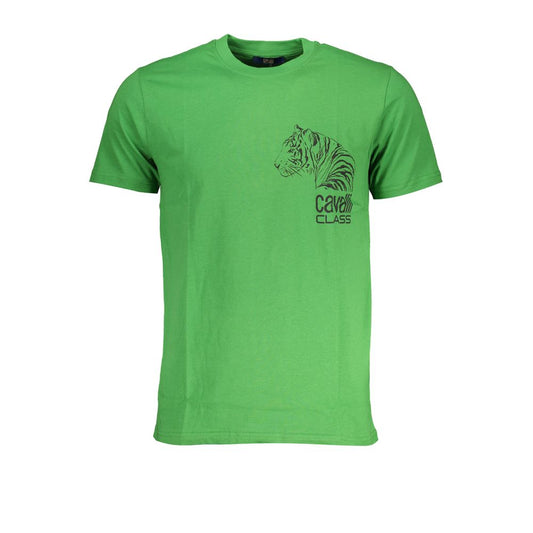 Cavalli Class Verde Cotton Men T-Shirt