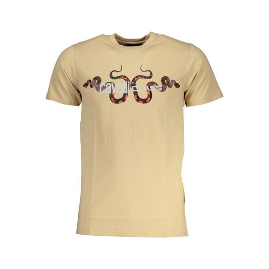 Cavalli Class Beige Cotton T-Shirt 1728,67403481248,Beige,Cavalli Class,Clothing,L,Men,Men - Clothing,New with tags,T-Shirts - Men - Clothing,XL,XXL Cavalli Class CA-28603-L