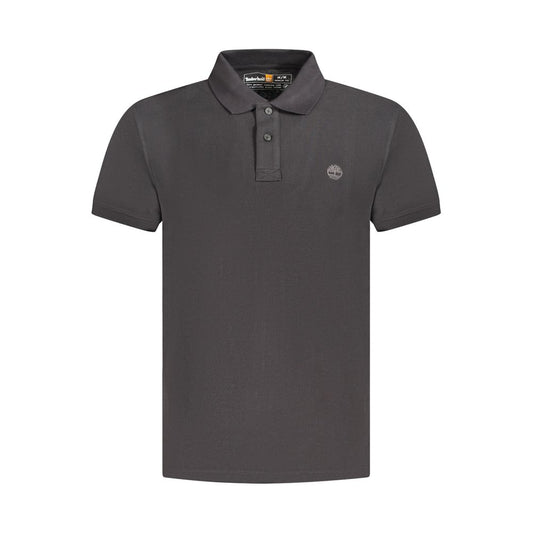 Timberland Black Cotton Men's Polo Shirt